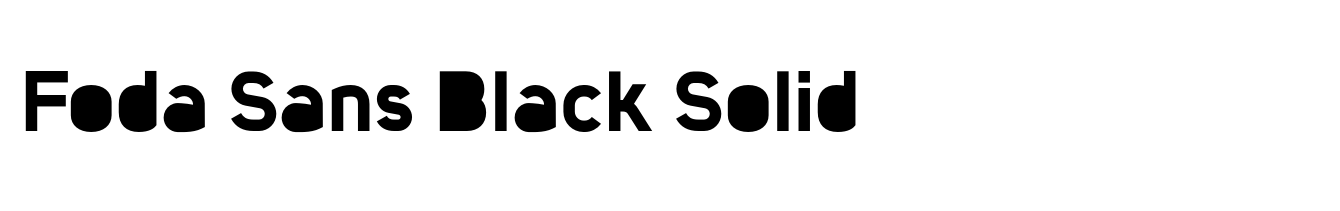 Foda Sans Black Solid
